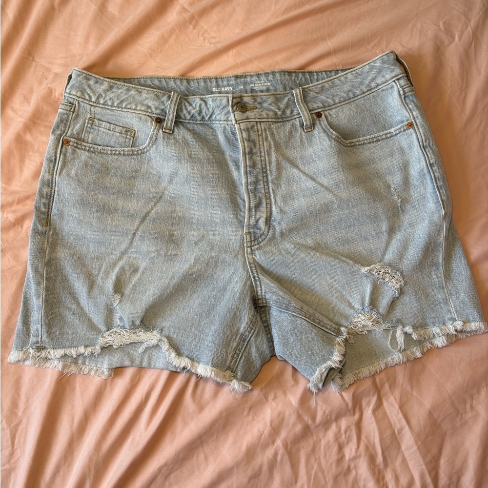 Old Navy High Rise O.G. Straight Jean Shorts